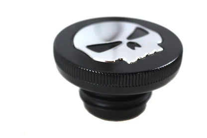 Wyatt Gatling Part 78575RB Black Skull Vented Gas Cap for Harley Davidson FL by Wyatt Gatling