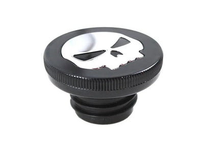 Wyatt Gatling Part 78576B Black Skull Gas Cap for Harley Davidson FXST by Wyatt Gatling