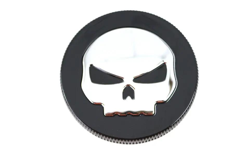 Wyatt Gatling Part 78576B Black Skull Gas Cap for Harley Davidson FXST by Wyatt Gatling