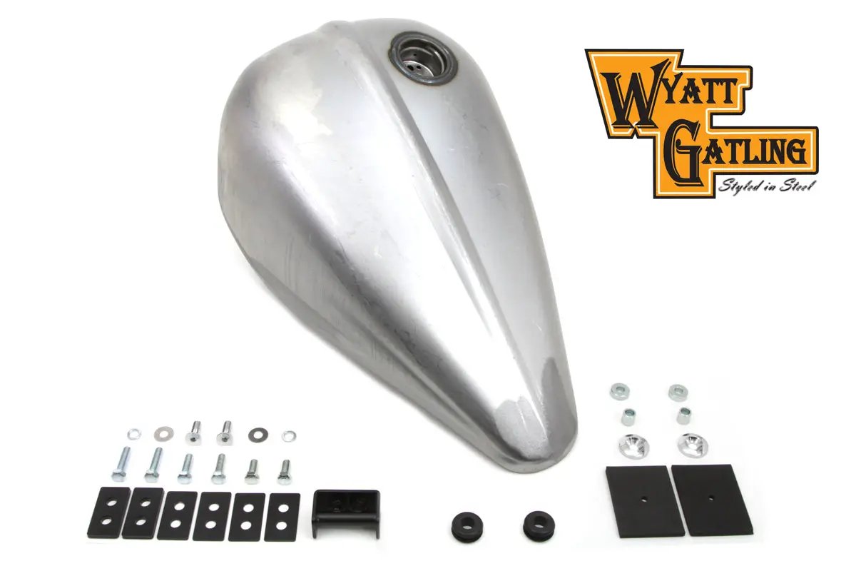 Wyatt Gatling Bobbed 2.3 Gallon Gas Tank for Harley Davidson FLST - Part #63123 by Wyatt Gatling