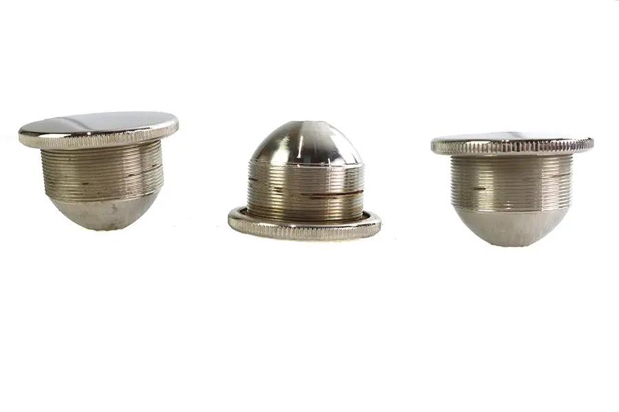 Wyatt Gatling JD Gas Cap Set Vented Nickel Plated for Harley Davidson J and F Models by Wyatt Gatling