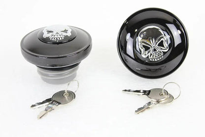 Wyatt Gatling Part 78401B Keyed Gas Cap Set for Harley Davidson FXST Models by Wyatt Gatling