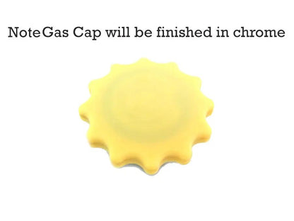 Wyatt Gatling Sprocket Gas Cap Vented Chrome for Harley Davidson XL by Wyatt Gatling