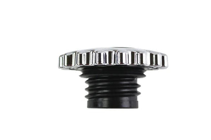 Wyatt Gatling Part 78085 Vented Chrome Sprocket Gas Cap for Harley Davidson FXS by Wyatt Gatling