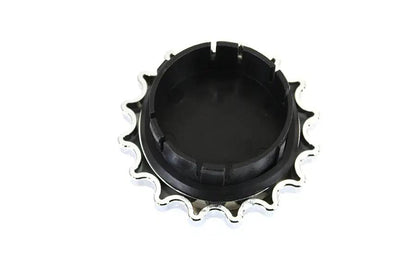Wyatt Gatling Sprocket Gas Cap Non-Vented Chrome for Harley Davidson FLST (Part #78086) by Wyatt Gatling