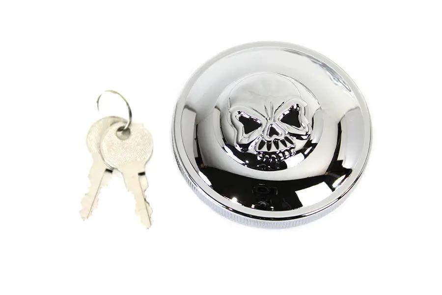 Wyatt Gatling Part 78399 Keyed Gas Cap Vented Chrome for Harley Davidson FX (1996-2005) by Wyatt Gatling