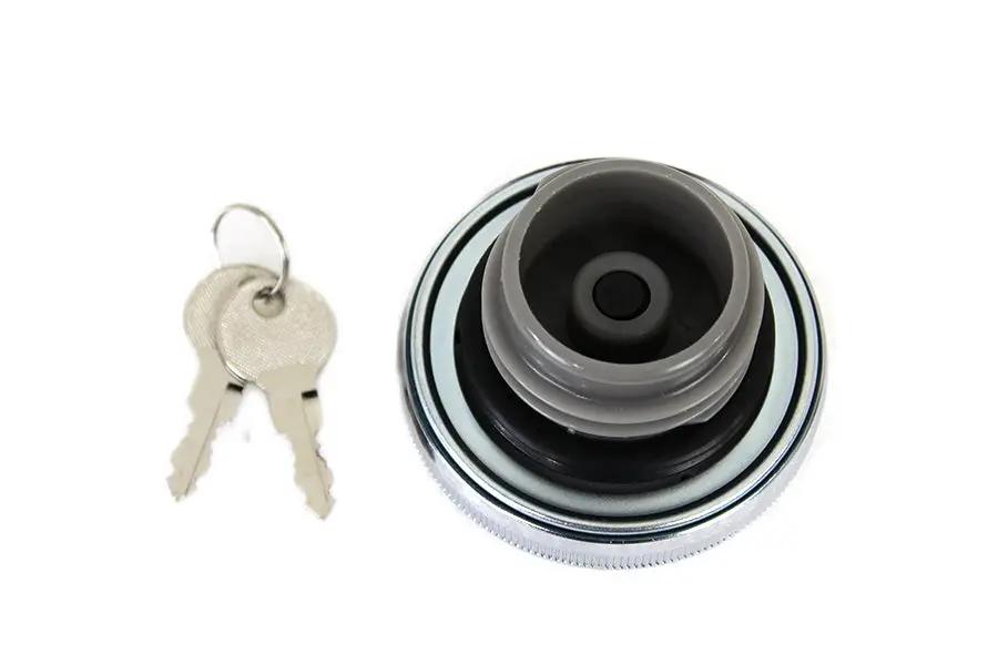 Wyatt Gatling Part 78399 Keyed Gas Cap Vented Chrome for Harley Davidson FX (1996-2005) by Wyatt Gatling