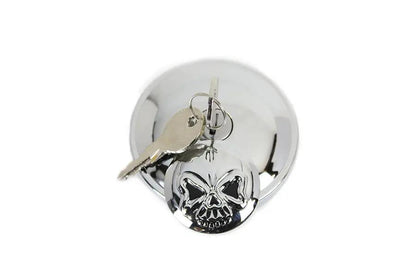 Wyatt Gatling Part 78399 Keyed Gas Cap Vented Chrome for Harley Davidson FX (1996-2005) by Wyatt Gatling