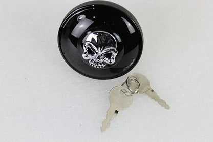 Wyatt Gatling Part 78399B Keyed Gas Cap Vented Black for Harley Davidson Fx Models by Wyatt Gatling