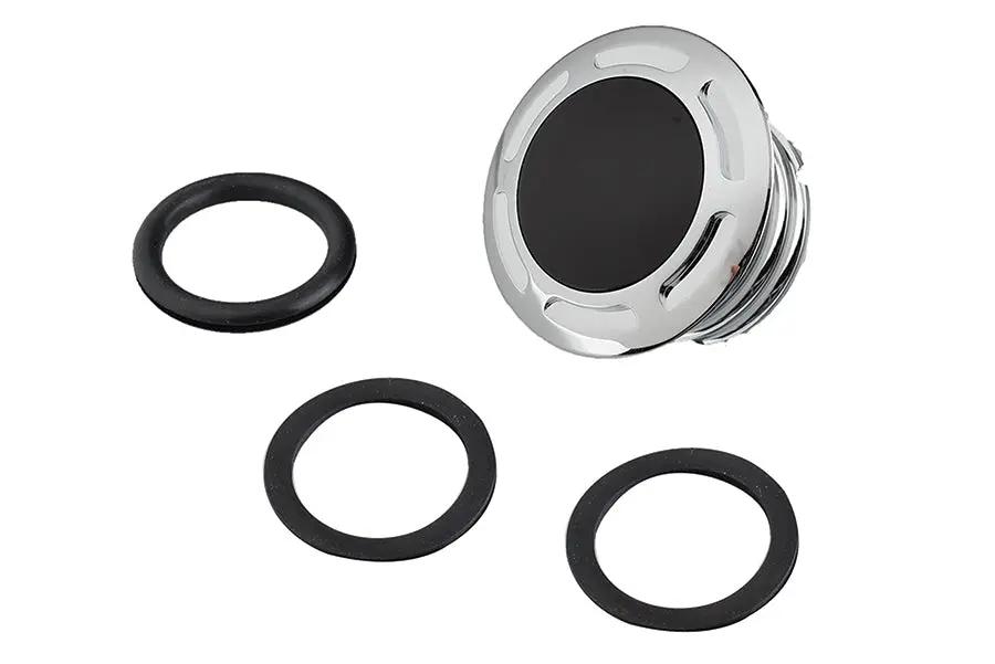 V-Twin Slot Pop Up Vented Gas Cap Chrome for Harley Davidson FL Models (Part #78688D) by V-Twin