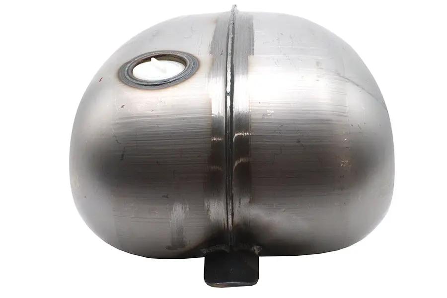 V-Twin Laredo 3.1 Gallon Ribbed Dished Gas Tank - Raw Finish by V-Twin