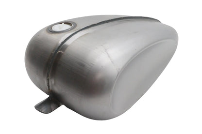 V-Twin Laredo 3.1 Gallon Ribbed Dished Gas Tank - Raw Finish by V-Twin
