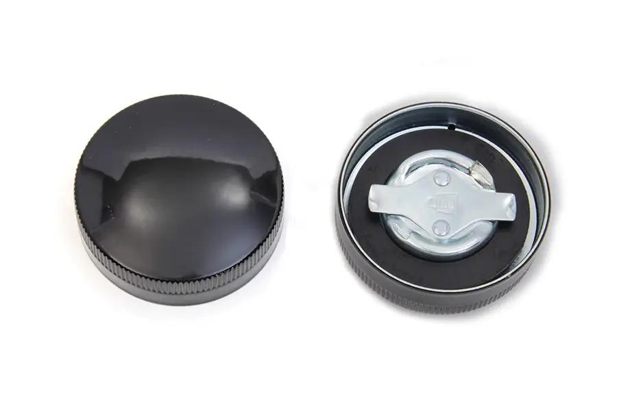 Wyatt Gatling 74818EB Gas and Oil Cap Set for Harley Davidson G 1937-1946 with Black Finish by Wyatt Gatling