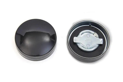 Wyatt Gatling 74818EB Gas and Oil Cap Set for Harley Davidson G 1937-1946 with Black Finish by Wyatt Gatling