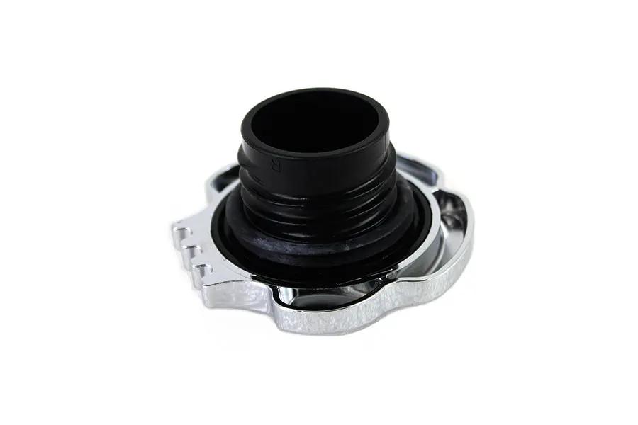 Wyatt Gatling Skull Style Vented Gas Cap Chrome for Harley Davidson XL by Wyatt Gatling