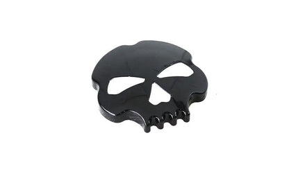Wyatt Gatling Skull Style Vented Gas Cap for Harley Davidson FLST - Black Finish by Wyatt Gatling