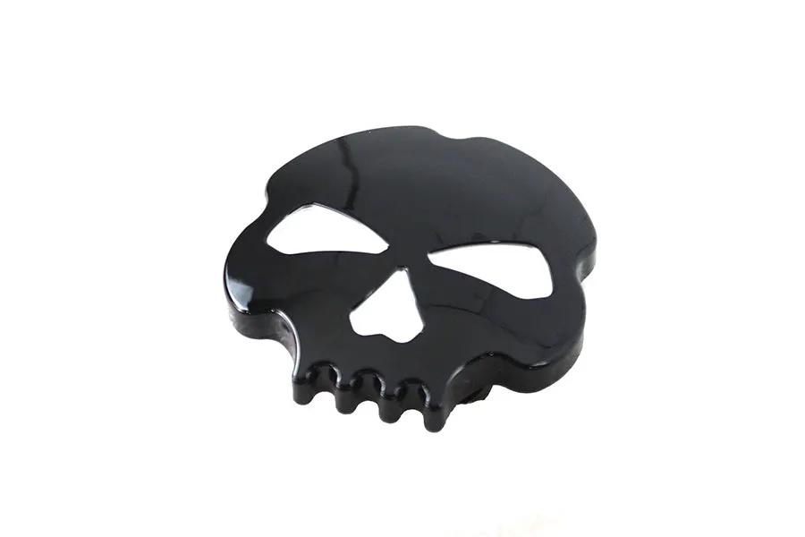 Wyatt Gatling Skull Style Vented Gas Cap for Harley Davidson FLST - Black Finish by Wyatt Gatling