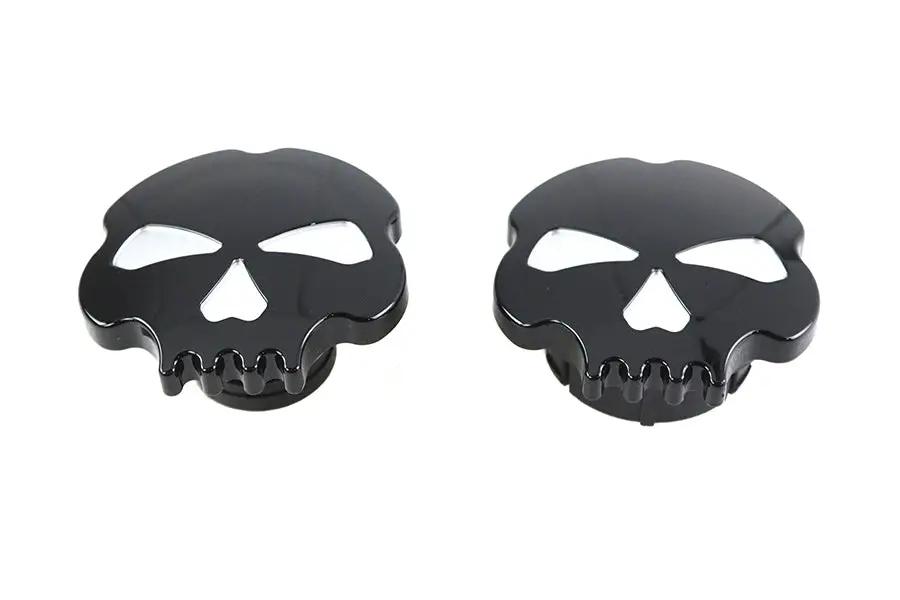 Wyatt Gatling Skull Style Gas Cap Set for Harley Davidson FLST by Wyatt Gatling