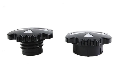 Wyatt Gatling Skull Style Gas Cap Set for Harley Davidson FLST by Wyatt Gatling