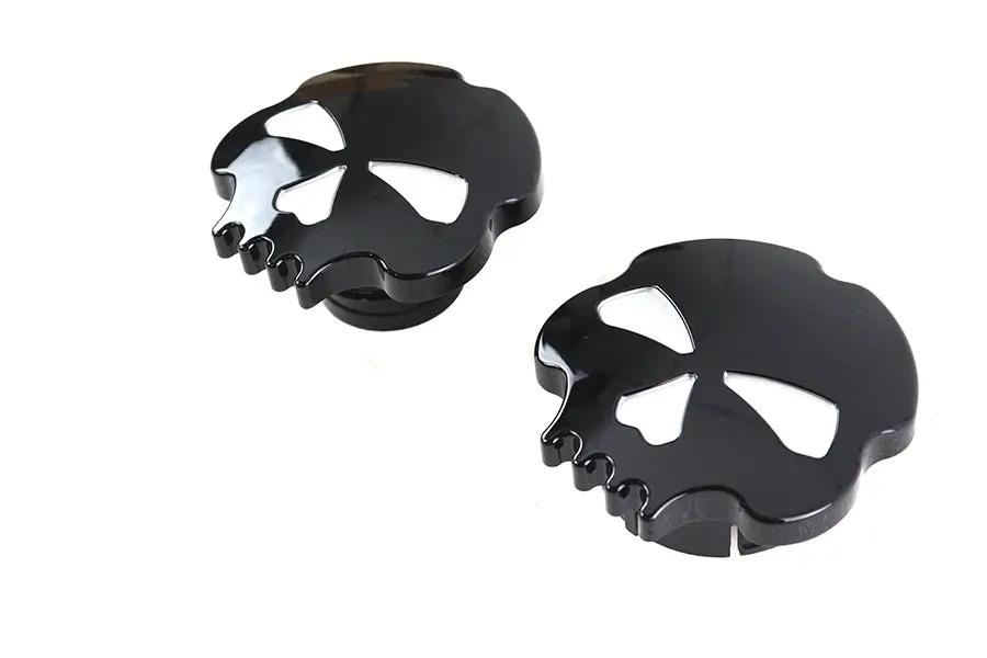 Wyatt Gatling Skull Style Gas Cap Set for Harley Davidson FLST by Wyatt Gatling