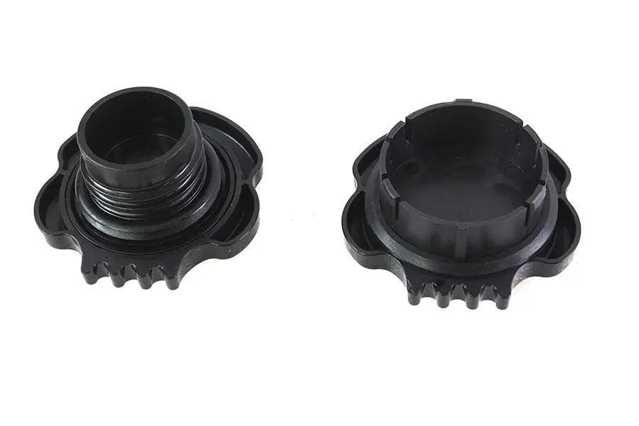 Wyatt Gatling Skull Style Gas Cap Set for Harley Davidson FLST by Wyatt Gatling