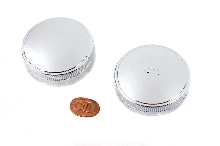 Wyatt Gatling 45 Inch W/G Gas and Oil Cap Set Chrome for Harley Davidson W Models by Wyatt Gatling