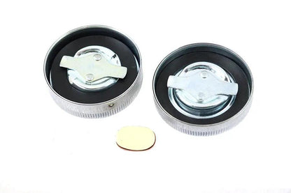 Wyatt Gatling 45 Inch W/G Gas and Oil Cap Set Chrome for Harley Davidson W Models by Wyatt Gatling