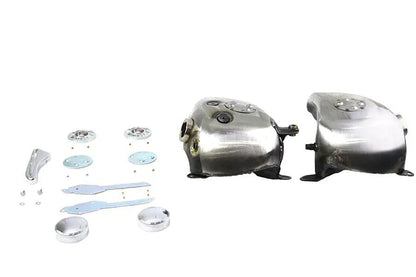 V-Twin 3.5 Gallon Bobbed Gas Tank Set for Harley Davidson FL 1959-1960 by V-Twin