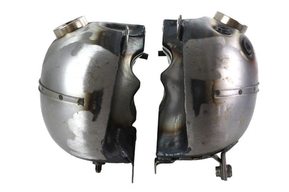 Wyatt Gatling Fat Bob 3.5 Gallon Gas Tank Set Raw for Harley Davidson UL (1940-1946) by Wyatt Gatling