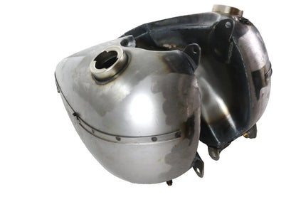 Wyatt Gatling Fat Bob 3.5 Gallon Gas Tank Set Raw for Harley Davidson UL (1940-1946) by Wyatt Gatling