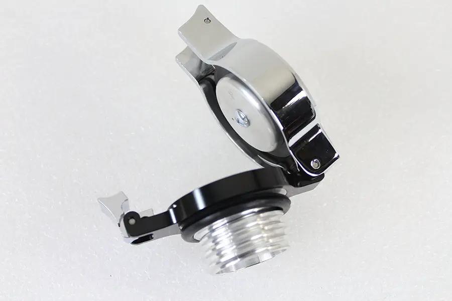 Wyatt Gatling Part 78470 Flip Up Gas Cap Vented Chrome for Harley Davidson XL (1996-2005) by Wyatt Gatling