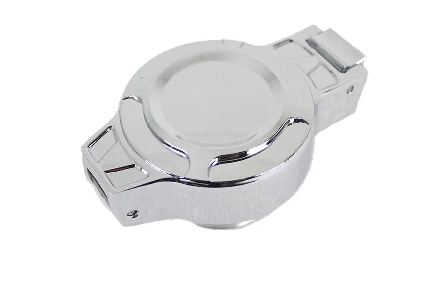Wyatt Gatling Part 78471 Flip Up Non-Vented Chrome Gas Cap for Harley Davidson FLST & FXST Models by Wyatt Gatling