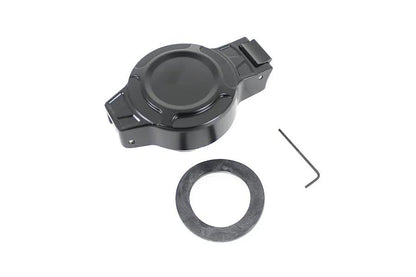 Wyatt Gatling Part 78471B Flip Up Non-Vented Gas Cap - Black Finish for Harley Davidson FLST & FXST (1996-1999) by Wyatt Gatling
