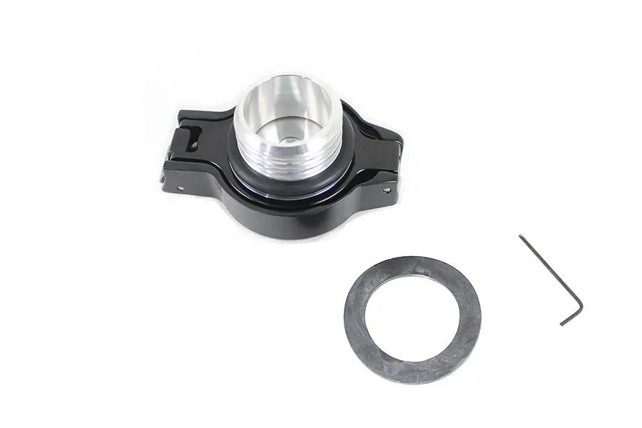 Wyatt Gatling Part 78471B Flip Up Non-Vented Gas Cap - Black Finish for Harley Davidson FLST & FXST (1996-1999) by Wyatt Gatling