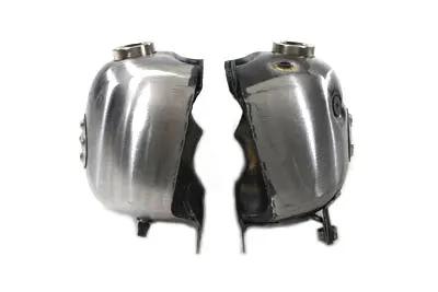 Wyatt Gatling Fat Bob 3.5 Gallon Hand Shift Gas Tank Set for 1957 Harley Davidson FL by Wyatt Gatling