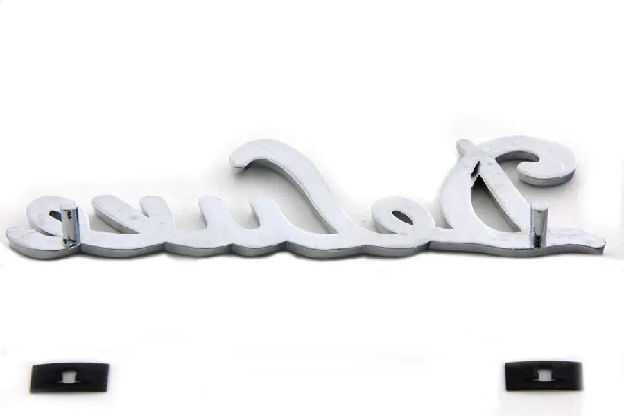 Wyatt Gatling Chrome Deluxe Fender Emblem Set - 2.5 Inch Length by Wyatt Gatling