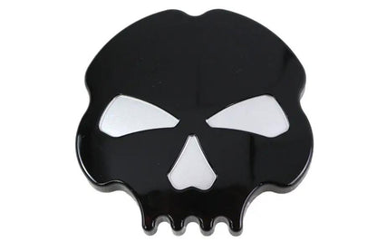 Wyatt Gatling Skull Left Side Gas Cap Black for Harley Davidson FXST & FLST Models Part #78270B by Wyatt Gatling