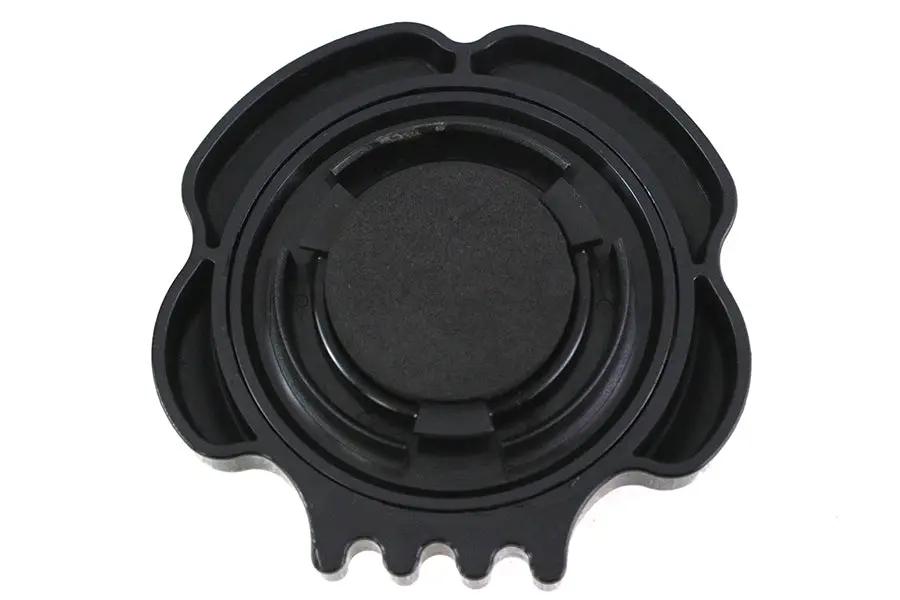 Wyatt Gatling Skull Left Side Gas Cap Black for Harley Davidson FXST & FLST Models Part #78270B by Wyatt Gatling