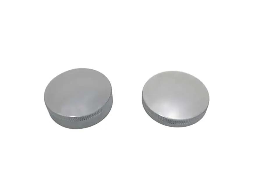Wyatt Gatling Part 78396 Gas and Oil Cap Set Chrome for Harley Davidson W and G Models by Wyatt Gatling