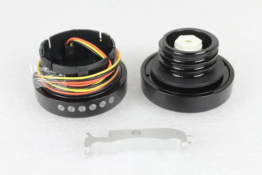 Wyatt Gatling Black LED Cut Ribbed Style Fuel Gauge and Filler Cap Set for Harley Davidson FXST by Wyatt Gatling