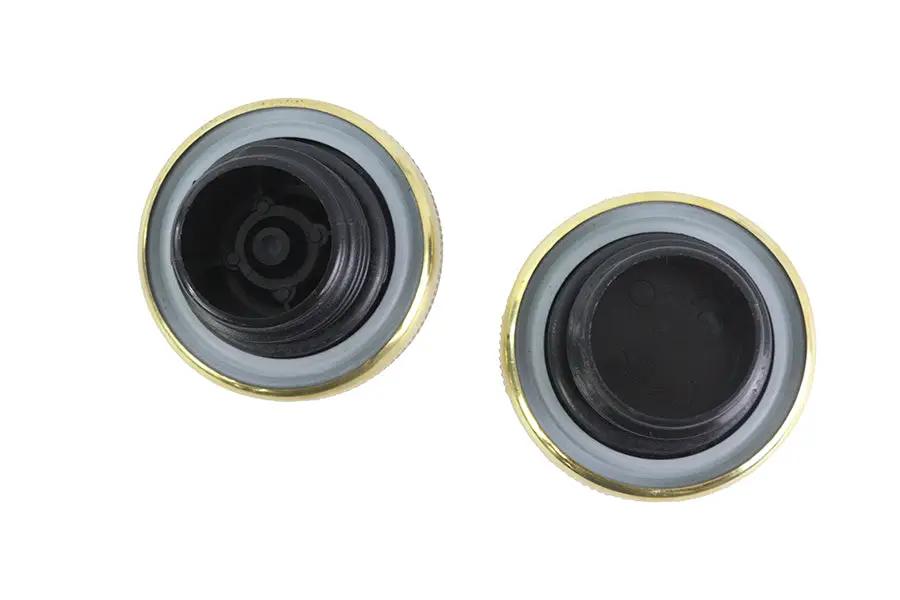 V-Twin Ratcheting Style Gas Cap Set for Harley Davidson FXST (1984-1993) by V-Twin
