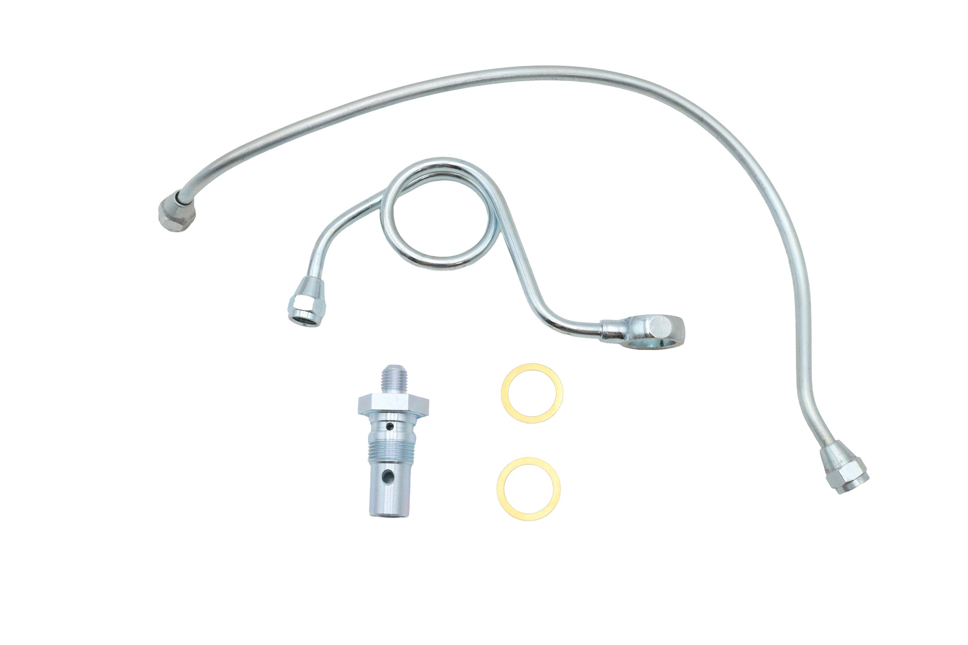 V-Twin Chrome Crossover Gas Line Kit for Harley Davidson FL Models