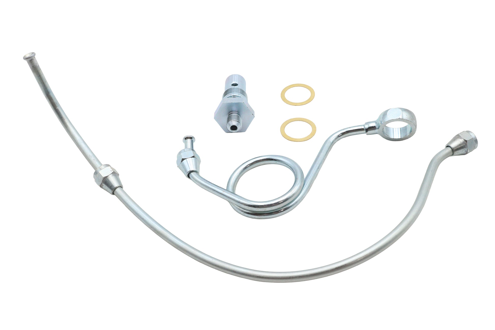 V-Twin Chrome Crossover Gas Line Kit for Harley Davidson FL Models