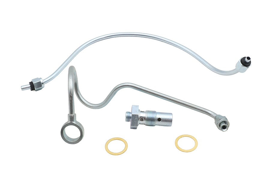 V-Twin 38-1250 Overhead Valve Panhead Gas Line Kit for Harley-Davidson FL