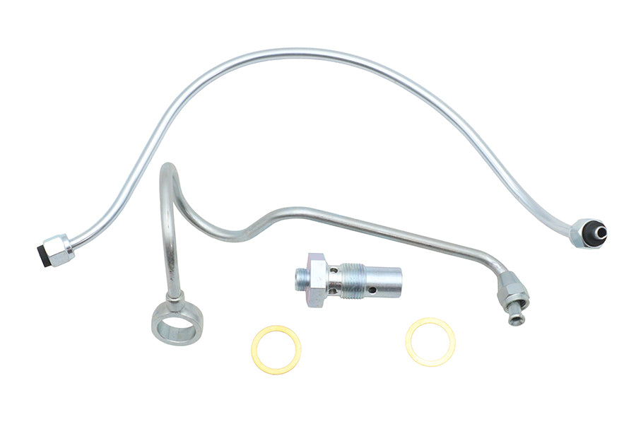 V-Twin 38-1250 Overhead Valve Panhead Gas Line Kit for Harley-Davidson FL