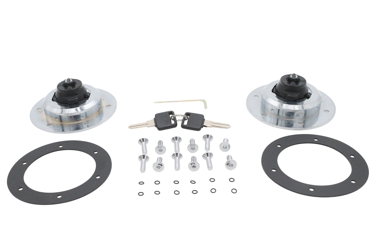Ultima 21-274 Aircraft-Style Chrome Gas Cap Set