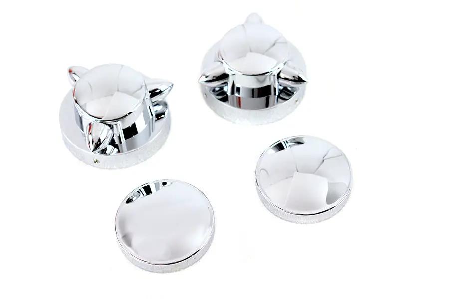 V-Twin Krommet Gas Cap Set for Harley Davidson FL Models by V-Twin