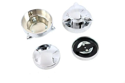 V-Twin Krommet Gas Cap Set for Harley Davidson FL Models by V-Twin
