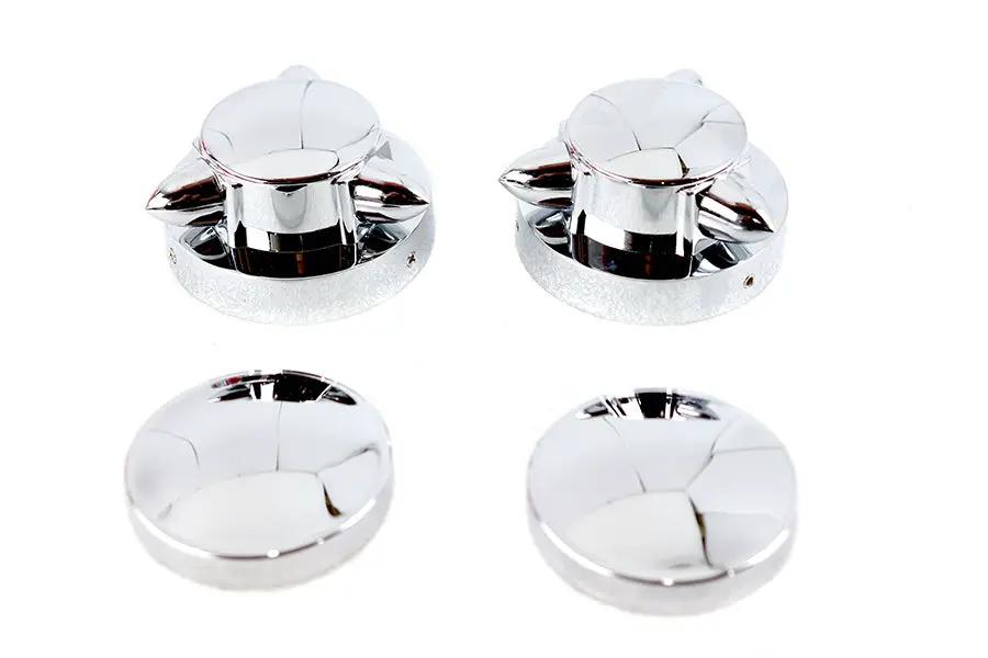 V-Twin Krommet Gas Cap Set for Harley Davidson FL Models by V-Twin