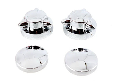 V-Twin Krommet Gas Cap Set for Harley Davidson FL Models by V-Twin